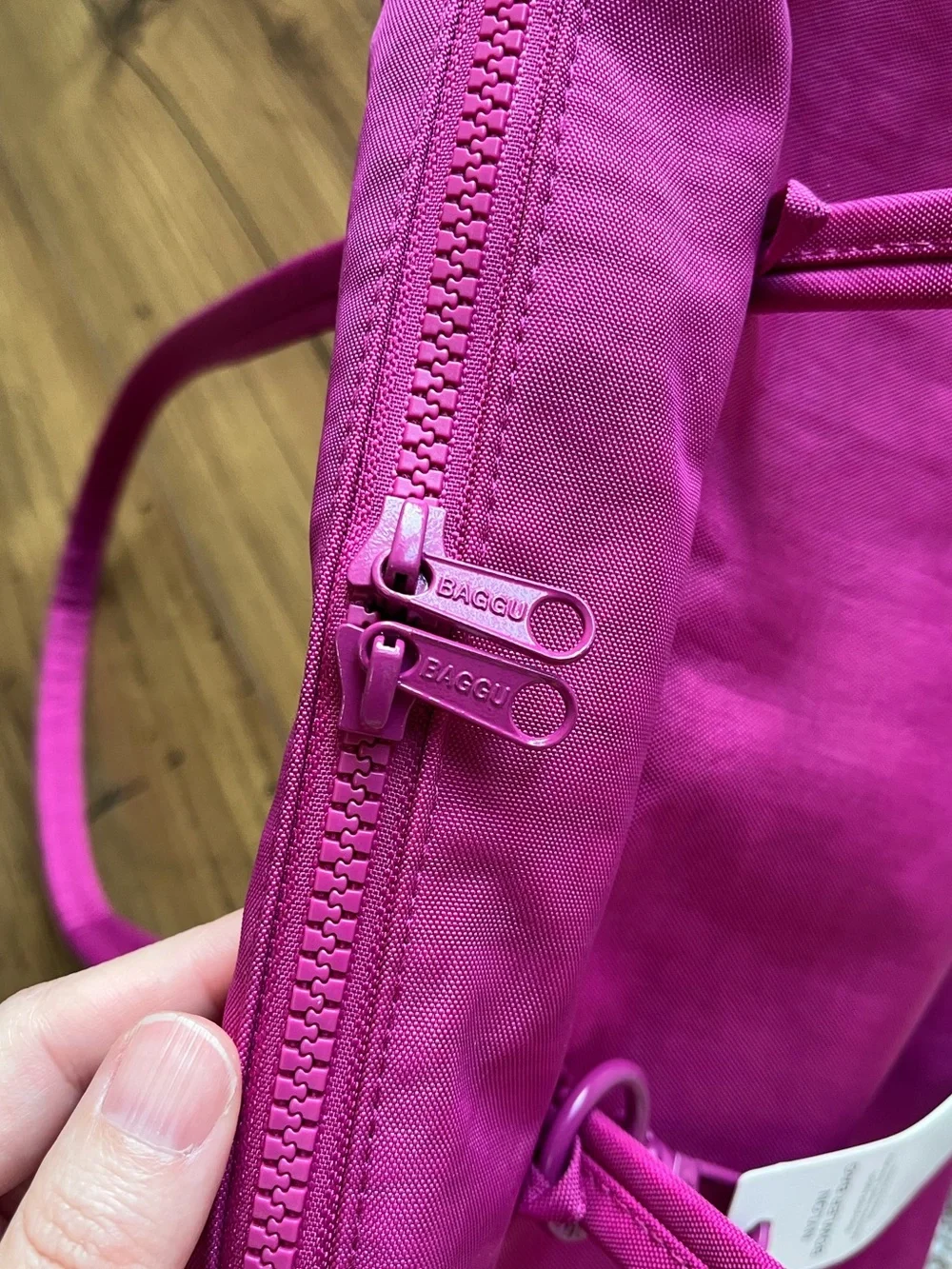 BAGGU Deep Fuchsia Bowler Bag BNWT - Picture 12 of 15